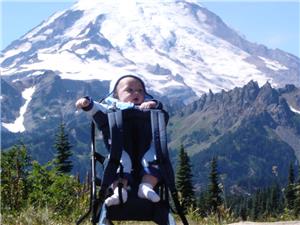 Image: 6 Month Old Prepares to Summit Mt. Rainier